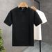 Teenage and guys High grade hemp pattern white men's short sleeved T-shirt trendy brand trendy summer clothes new 2024 spirited young man clothes_viptrois.com
