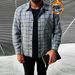 Men's Flannel Long Sleeve Shirt With Fleece Lining - Soft Cotton Blend, Relaxed Fit, Plaid Pattern, Warm Winter Casual Shirt_viptrois.com