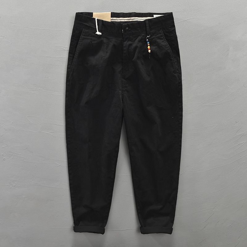 Men's Classic Cotton Cargo Pants – Relaxed Fit, Mid-Rise, Multi-Pocket Workwear Style (Khaki/Gray/Black/Army Green, 28-38)_viptrois.com