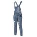 Wish Fashion Men's Strappy Denim Rompers Ripped Jeans Trousers Trendy Pop Work Clothes_viptrois.com