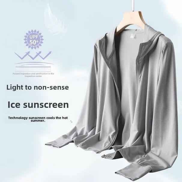 Upf50 Men's Sun Protection Jacket Anti-uv Fishing Gear Ice Silk Material Outdoor Sports Jacket Protection From Sun_viptrois.com