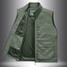 "Men's Utility Vest – Rugged Nylon Photographer & Fishing Sleeveless Jacket With Multi-Pockets (Relaxed Fit, Breathable Polyester Lining, M-5XL)"_viptrois.com