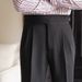 2025 New Spring And Autumn Men's Naples Medium And High Waist Straight Casual Trousers British Retro Versatile Trousers_viptrois.com