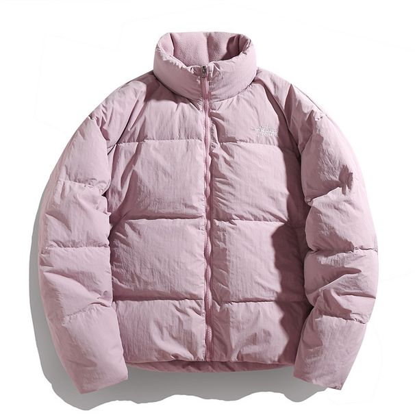 Pulse 90 Stand Collar Thickened Down 2024 Winter New Fleece Patchwork Design Windproof Puffer Jacket Coat_viptrois.com