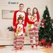 Christmas deer snow Bear Christmas family dress printed home dress pajamas_viptrois.com