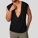 Men's Clothing Solid Color Sleeveless Sports V Neck Bottoming Shirt Wide Shoulder Solid Color Swing Collar Vest_viptrois.com