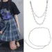 2025 Frauen Mode Gürtel Hüfte Hohe Taille Gold Silber Schmale Metall Kette Chunky Fransen Kristall Diamant Taille Kette Korsett Kette Gürtel_viptrois.com