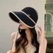 In Summer The Elderly Hat Lady Mother Sun Hat Face Protection Sunscreen Breathable Thin Eaves Empty Top Sun Hat_viptrois.com