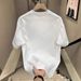 Men's Clothing Summer Cotton T Shirt Short Sleeve Men's Versatile Style Simple American Print Casual High Street Fashion Half Sleeve Heavy Top_viptrois.com