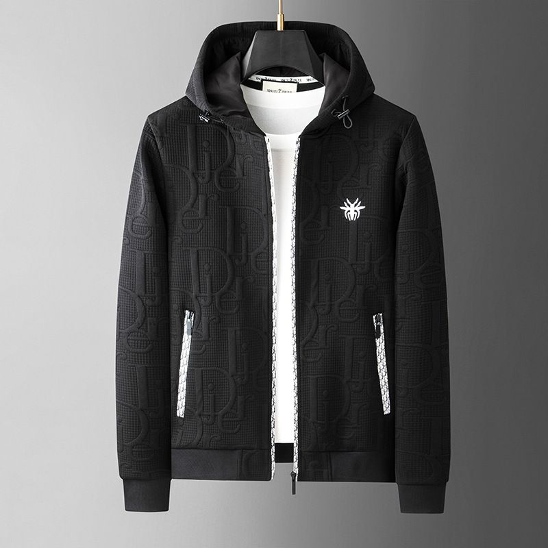 Men's Clothing High End Hooded Handsome Casual Jacket Spring And Autumn Sweatshirt Top_viptrois.com