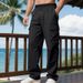 Men's Cargo Pants - Winter Workwear With Multiple Pockets, Relaxed Fit, Straight Leg For Casual & Urban Style_viptrois.com