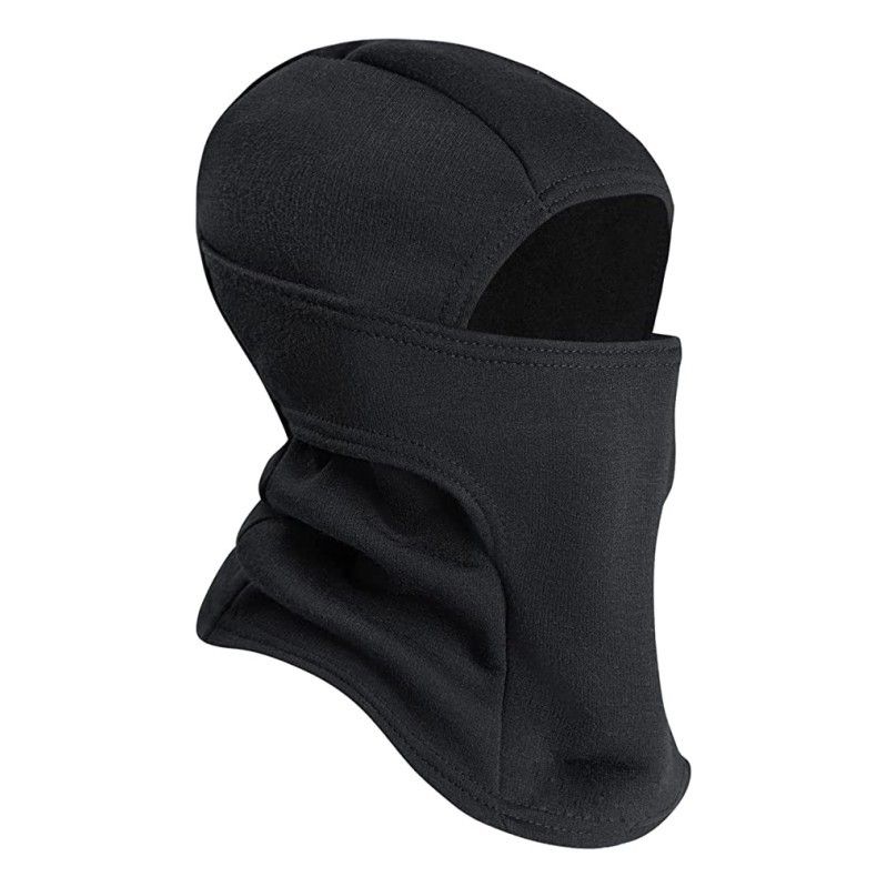 Sports Face Masks Winter Plus Velvet Ski Mask Outdoor Cycling Warm Headgear Fleece Neck Windproof Cold Mask One Piece Hat_viptrois.com