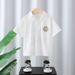 Mother & Kids Children's 2025 Summer New POLO Shirt Baby Print Ins Style Lapel Top Boy Short Sleeve Small, Medium And Large Children_viptrois.com