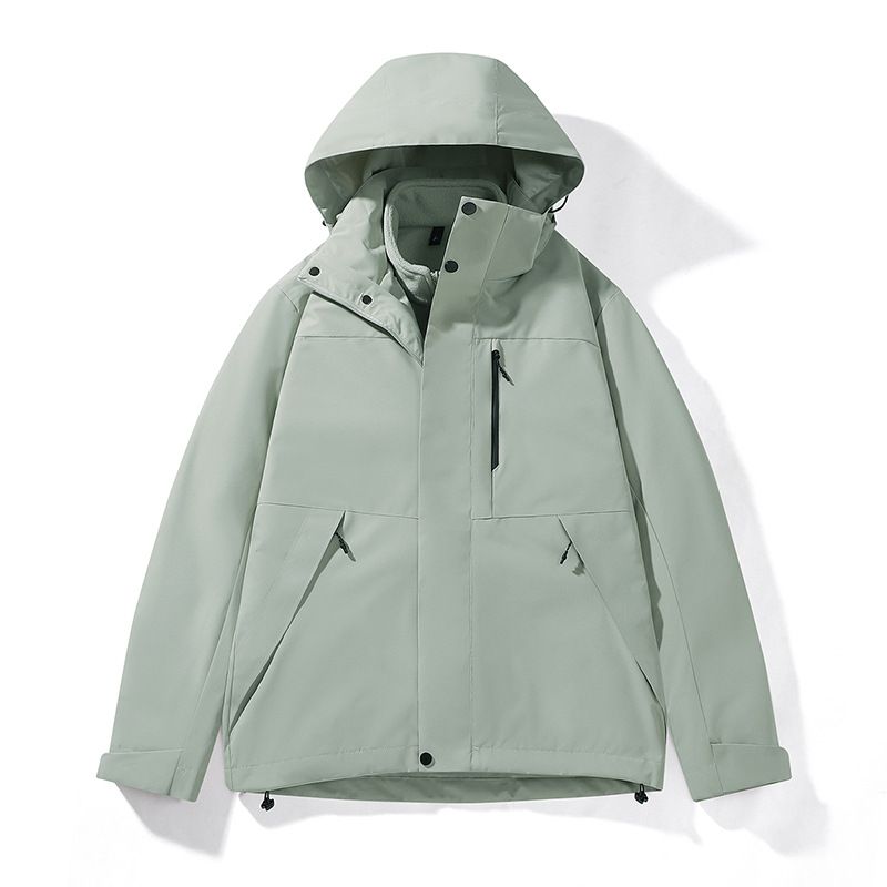 Men's 3-in-1 Waterproof Windproof Jacket For Hiking, Camping & Outdoor Adventures – Detachable Hood & Breathable Design_viptrois.com