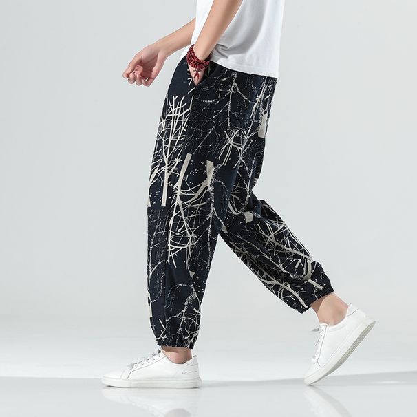 New Harem Men Solid Loose Casual Korean Style Cotton Plus Size Sweatpants Hot Sale Male Trousers Mens Pants_viptrois.com