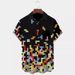 Summer New Fashion 3D Printed Hawaiian Short Sleeve For Men, Large Size Loose Vacation Beach Shirt_viptrois.com