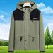 Detachable Hood Windbreaker Jacket For Men – Waterproof & Breathable Outdoor Hiking Coat With 3000mm Protection, Lightweight Trekking Shell_viptrois.com