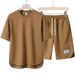 Hot Sale Short Sleeved T Shirt Men's Casual Suit High Quality Men's Summer High End Matching Round Neck Breathable Cool Suit_viptrois.com