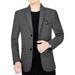 CT 2025 Spring And Autumn New High-end Middle-aged Men's Casual Woolen Suit Dad's Single-piece Blazer Jacket_viptrois.com