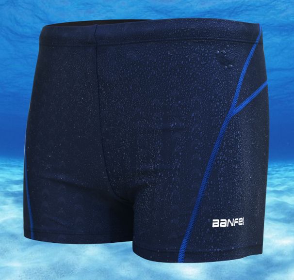 New Banfi imitation shark skin waterproof men's competition swimming trunks hot spring men's swimsuit manufacturer boxer swimming trunks_viptrois.com