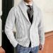 2026 European-USA Style Fashion Cardigan Men 100% Acrylic Lapel Pure Color Twisted Flower Single-Breasted Long Sleeve Straight Type Knit Sweater_viptrois.com