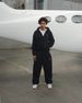 Retro Embroidered Hoodie And Sweatpants Set For Men - Streetwear Pullover With Zipper & Long Sleeves (Black/Grey)_viptrois.com