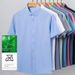Men’s Bamboo Short Sleeve Shirt – Breathable & Wrinkle-Free Business Casual Shirt For Summer (38-48, Solid Colors, Moisture-Wicking, Stretch Fit)_viptrois.com