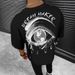Artistic Abstract Earth Eye 3D Printed Men's Summer High Street Fashion Loose Mesh Breathable Short Sleeve Round Neck_viptrois.com