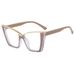 Women's Eyewear Frames New Fashion Temperament Butterfly Frame Women's Glasses Personality Trend All Match Anti Blue Light Flat Glasses_viptrois.com