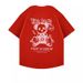 Fashionable, casual, loose, high street ruffian, handsome, versatile round neck pullover with printed pure cotton,_viptrois.com