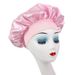 Wide brim high elastic beauty salon hair care hat female nursing satin sleeping cap chemotherapy cap shower cap_viptrois.com