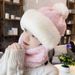 LazyZoom Women's Hat For Autumn Winter, Windproof, Cycling Warmer, Mask Integrated Warm Neck And Ear Protection, Thickened_viptrois.com