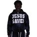 Unisex Oversized Hoodie With Urban Lettering Print, Streetwear Pullover For Men And Women, Comfortable Cotton Blend Fleece_viptrois.com