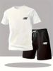 Men's Clothing Summer Printed Ice Silk Short Sleeved Shorts Two Piece Suit Teenagers Men's T Shirt Trousers Casual Wear_viptrois.com
