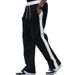 Men's Heavyweight Fleece Jogger Pants With Drawstring, Casual Sweatpants For Men, Comfortable Lounge Pants, High Waist Straight Leg Trousers_viptrois.com
