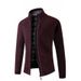 Men's Thick Knit Cardigan Sweater, Casual Winter Warm Open Front Pullover, Slim Fit Long Sleeve, Machine Washable, Multiple Colors & Sizes (M-3xl)_viptrois.com