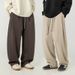 Men's Clothing Men's 25 Spring New Double Drawstring Casual Pants With Loose Fit And Slightly Tapered Legs_viptrois.com