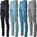 Men's Clothing Side Pocket Skinny Jeans Men's Jeans_viptrois.com