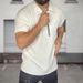 Men's Clothing spring and summer new casual and comfortable solid color short sleeved men's tops POLO shirt_viptrois.com