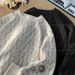 Men's Retro Full-Print Sweatshirt Cleanfit Style Round Neck Loose Fit Casual Pullover Spring Autumn Streetwear_viptrois.com