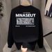 New American Autumn Round Neck Printed Sweatshirt For Men, Versatile And Trendy Long Sleeved T-shirt, Base Shirt, Hooded_viptrois.com