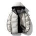Men's Winter Warm Waterproof Hooded Puffer Jacket With Large Size Options (M-8XL) - Breathable Polyester Outerwear For Casual & Outdoor Activities_viptrois.com