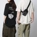 Men's Chest Bags Waist Bags Graffiti Mini Crossbody Bag Outdoor Sports Mobile Phone Chest Bag For Men And Women Couples Bag Contrast Color Mini Bag._viptrois.com