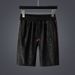 Men's Embroidered Lapel Polo Shirt Short Sleeve Shorts Set_viptrois.com