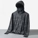 Men's UV 50+ Sun Protection Coat With Reflective Zipper And Hood, Breathable, Cool, Lightweight Windbreaker, Large-sized Casual Coat, Outdoor Clothing_viptrois.com