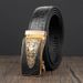 VOOTHOST Men's Leather Belts Cowhide Leather Belt High Quality Fashion Crocodile Automatic Buckle Casual Business Belt F0015_viptrois.com