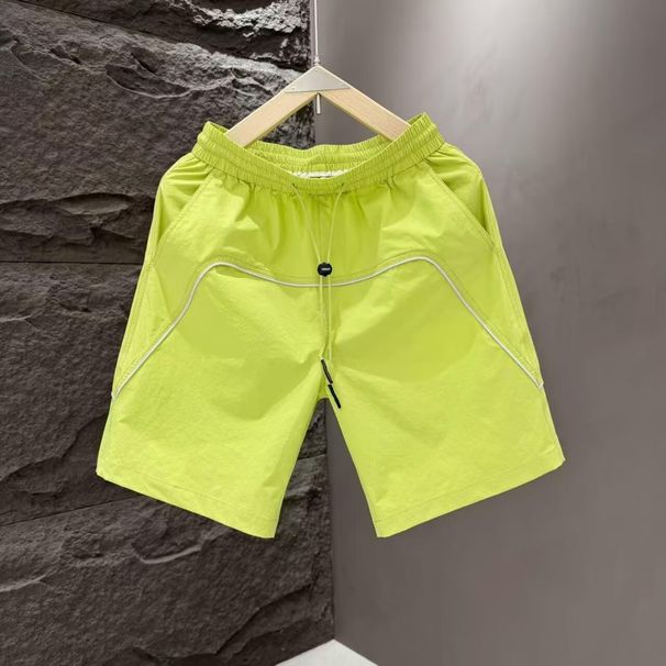 Men's Ice Silk 5-Inch Athletic Shorts Quick Dry Breathable Outdoor Sports Shorts Elastic Waist Comfort Fit_viptrois.com