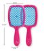 Square Mesh Hair Brush – Colorful Detangling & Scalp Massage Comb (29 Colors)_viptrois.com