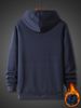 Men's Autumn And Winter Casual And Fashionable Loose Hooded Sweatshirt Figure Saying Plz Use Print Warm Long Sleeved Pullover_viptrois.com