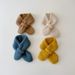 Children's scarf Winter ins solid color warm knit baby neck for boys and girls_viptrois.com